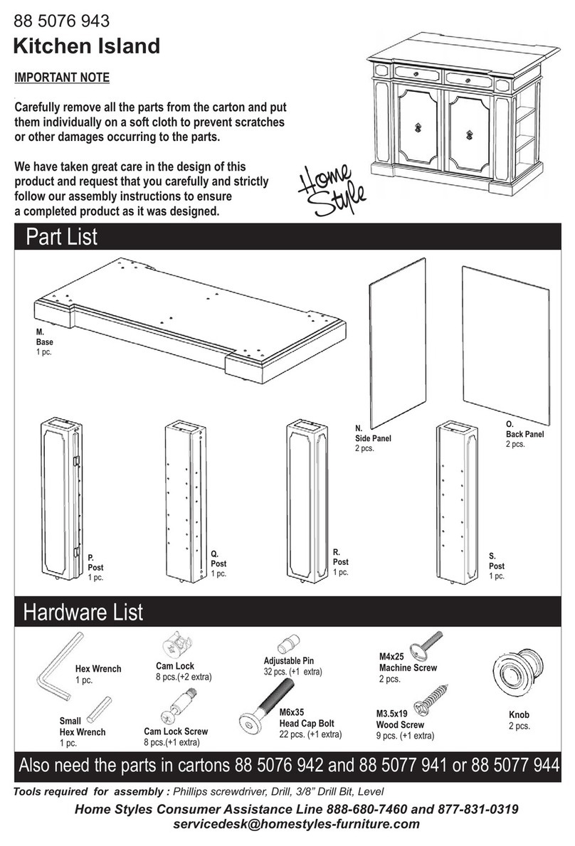Home Styles 88 5076 943 User manual