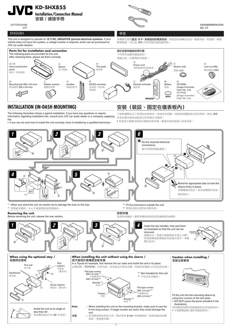 JVC EXAD KD-SHX855 Guide