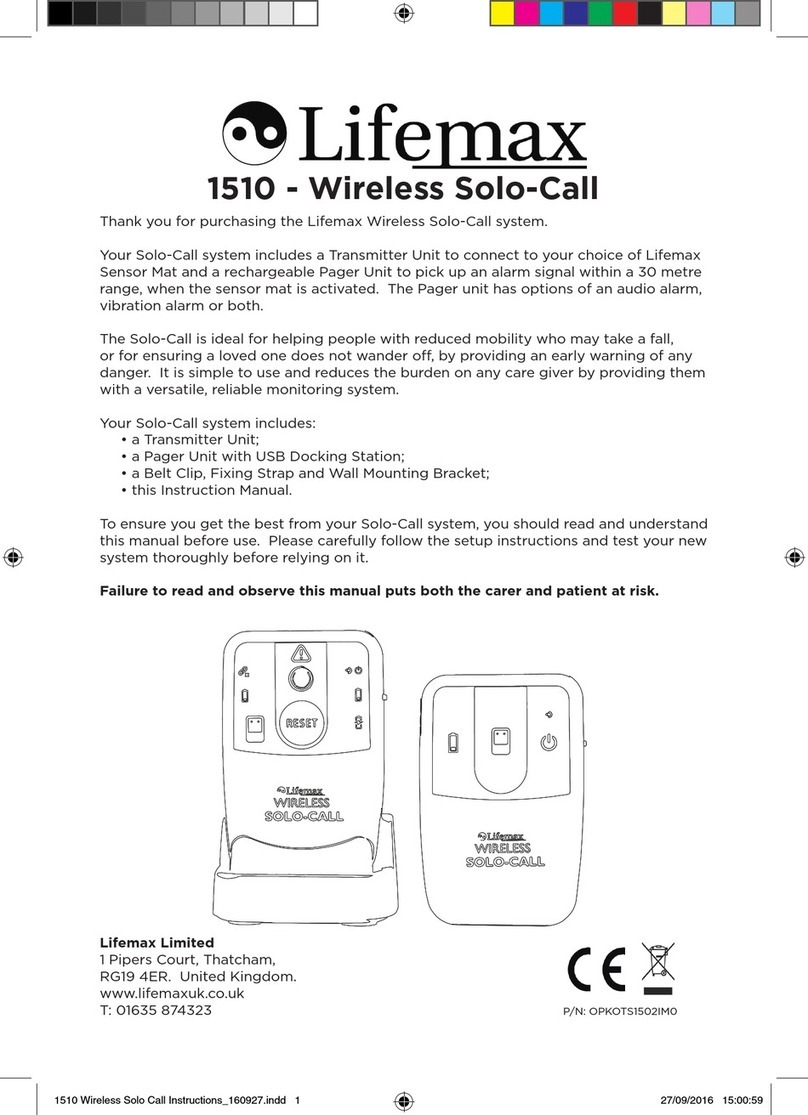 Lifemax Wireless Solo-Call manual