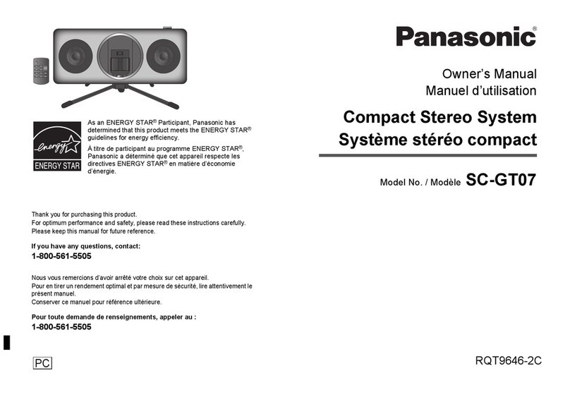 Panasonic SC-GT07 owner's manual