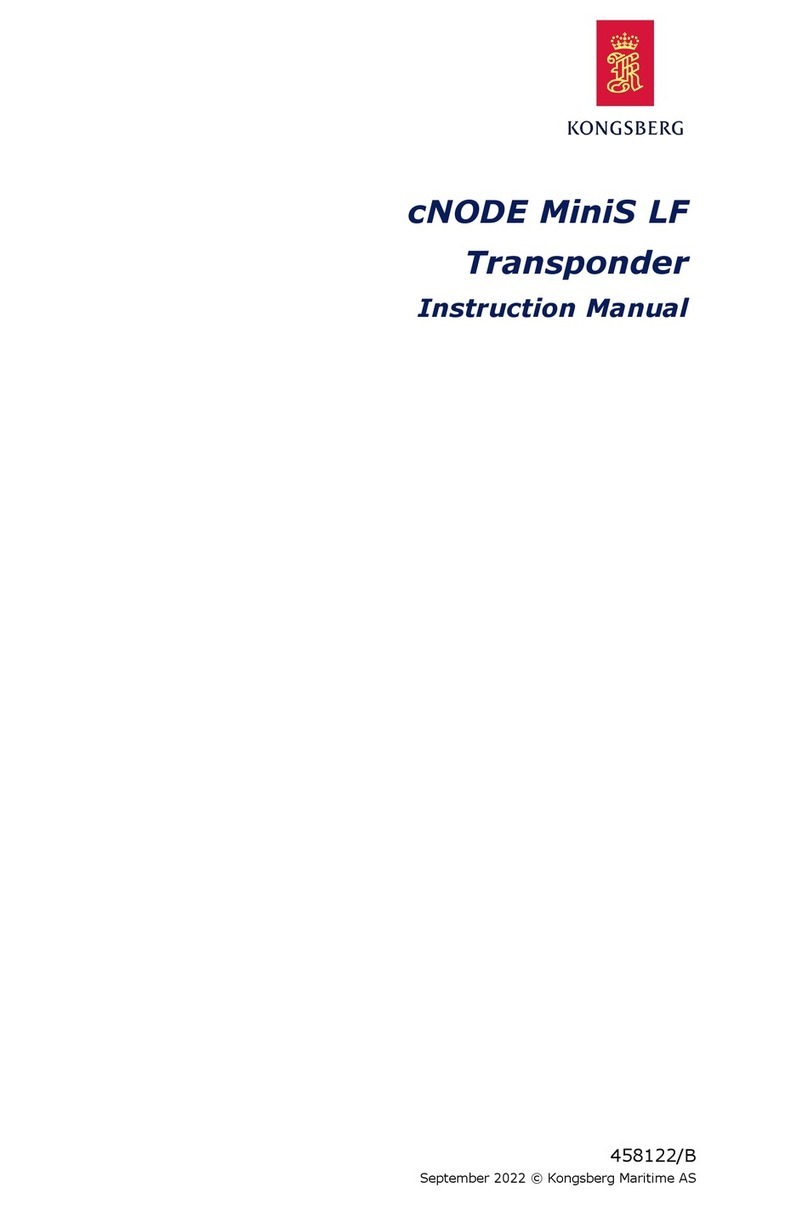 Kongsberg cNODE MiniS LF instruction manual