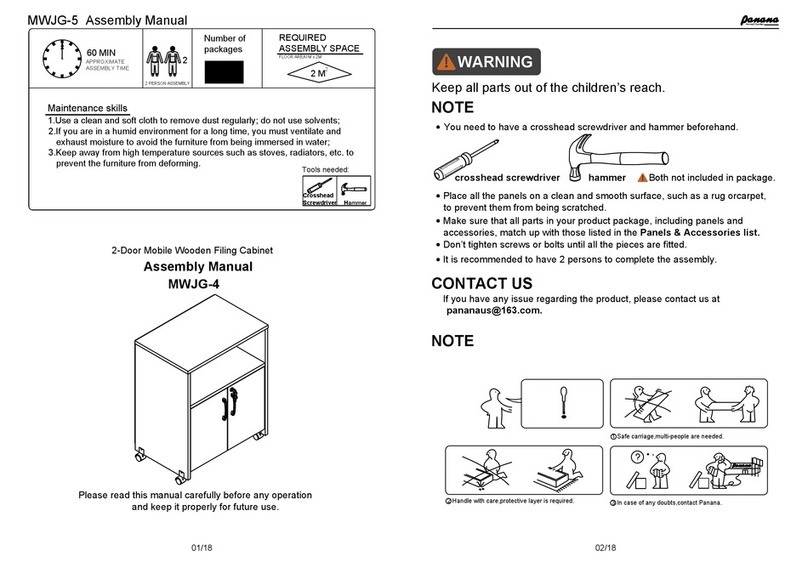 panana MWJG-4 Assembly manual