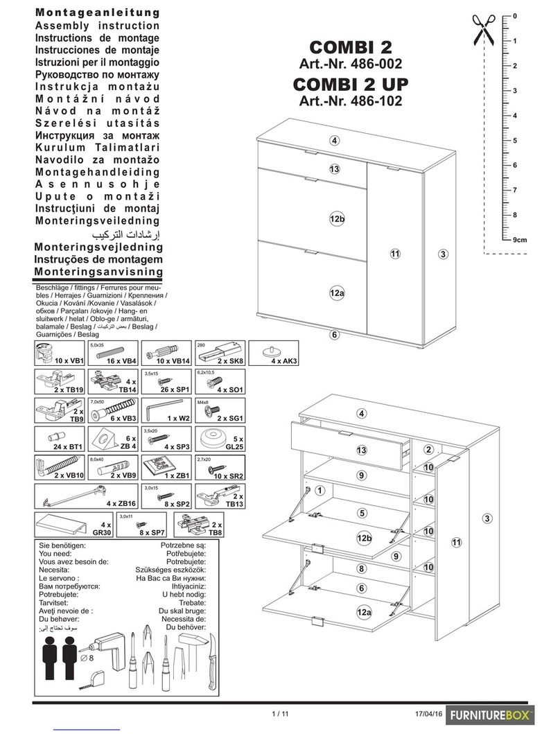 FURNITUREBOX COMBI 2 Assembly instruction