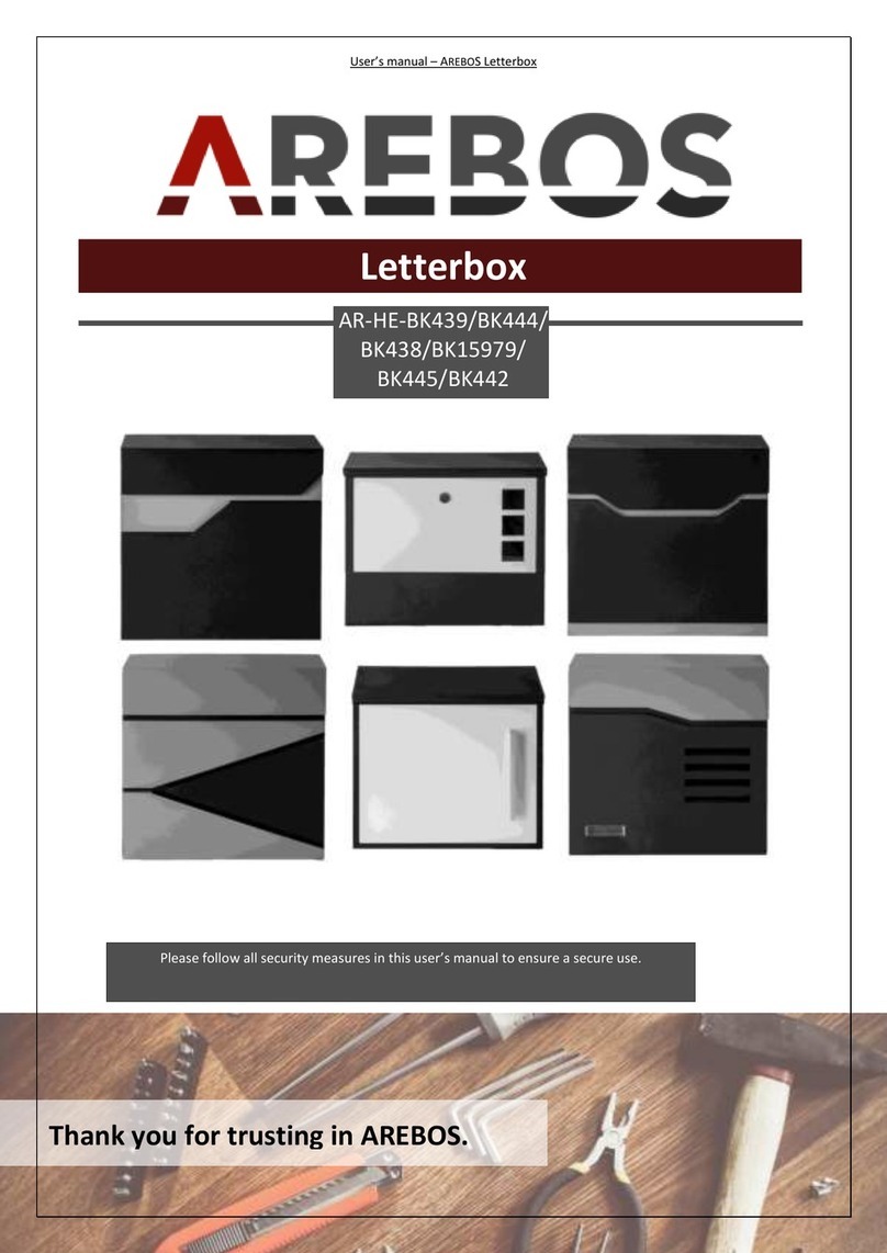 AREBOS AR-HE-BK439 user manual