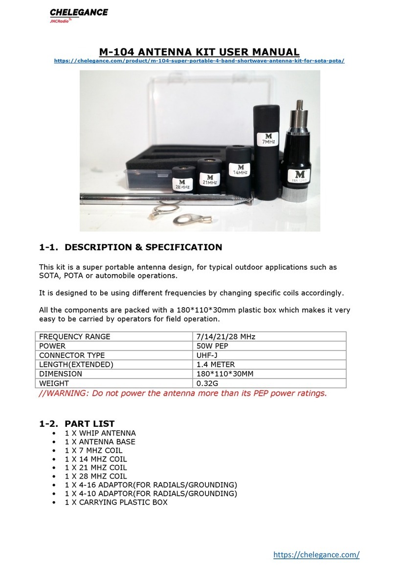 JNC Chelegance M-104 user manual