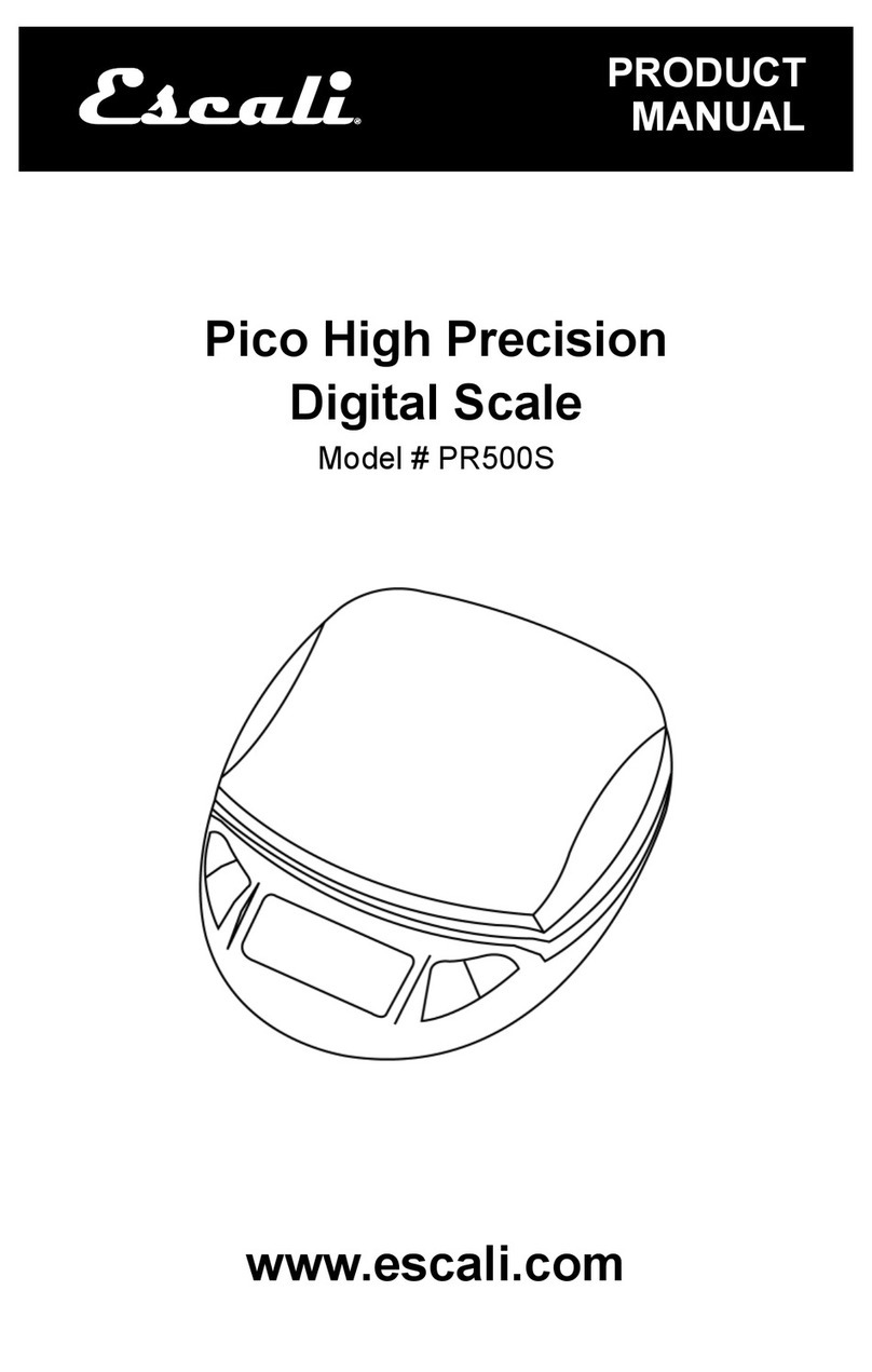Escali Pico User manual