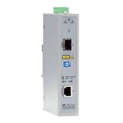 Allied Telesis AT-IMC1000T/SFP User manual Allied Telesis AT-IMC1000T/SFP User manual