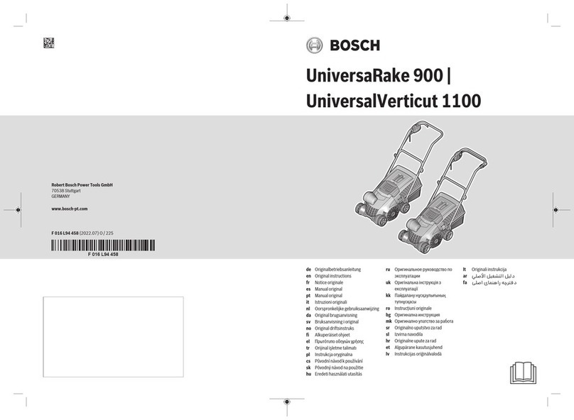 Bosch UniversaRake 900 User manual