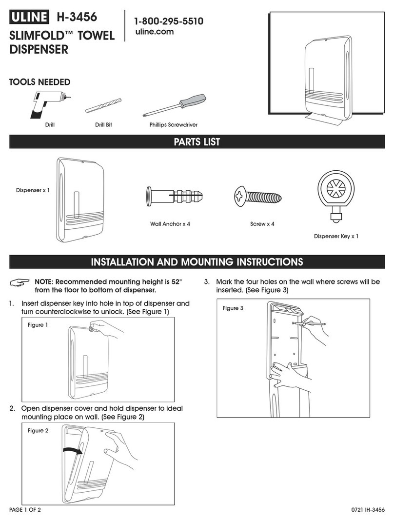 U-Line SLIMFOLD H-3456 Installation and mounting instructions
