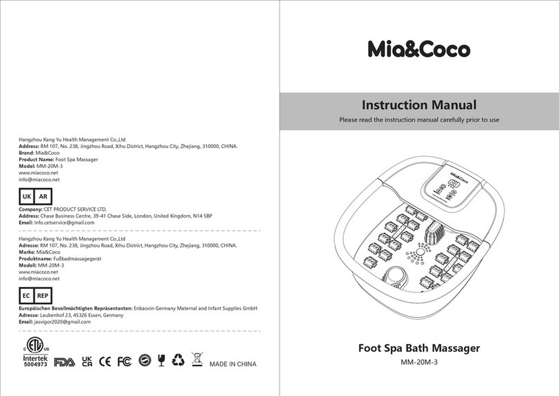Mia&Coco MM-20M-3 instruction manual