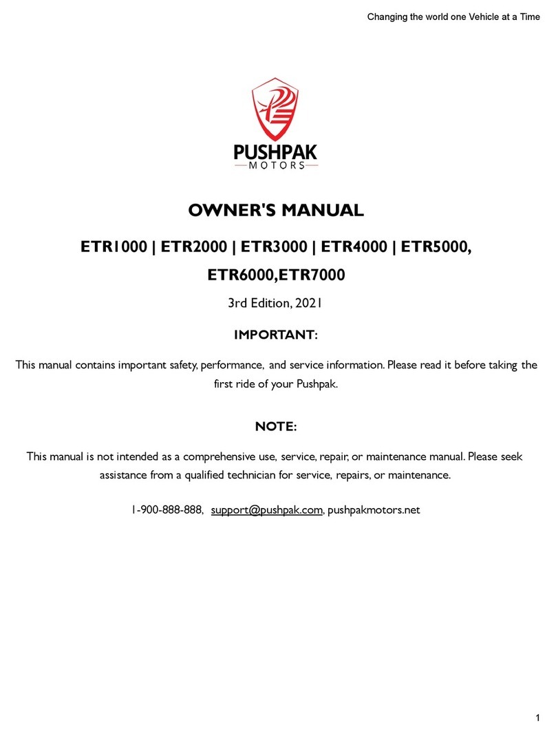 Pushpak ETR1000 owner's manual