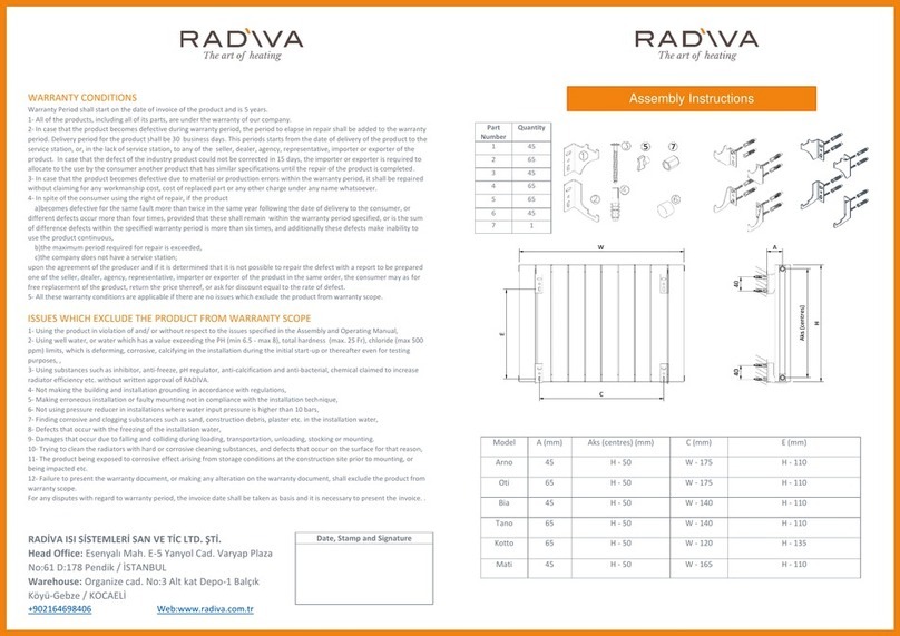 RADIVA Arno Assembly instructions