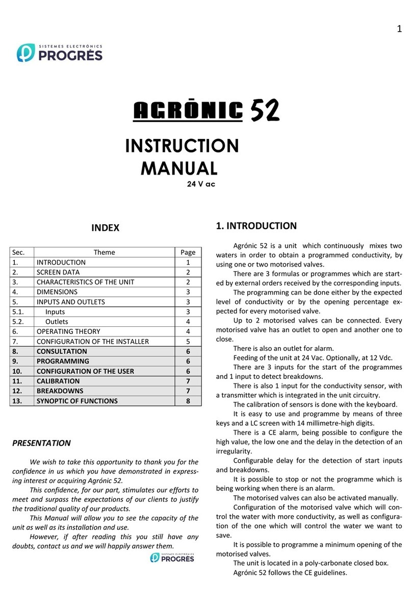 Progres AGRONIC 52 User manual