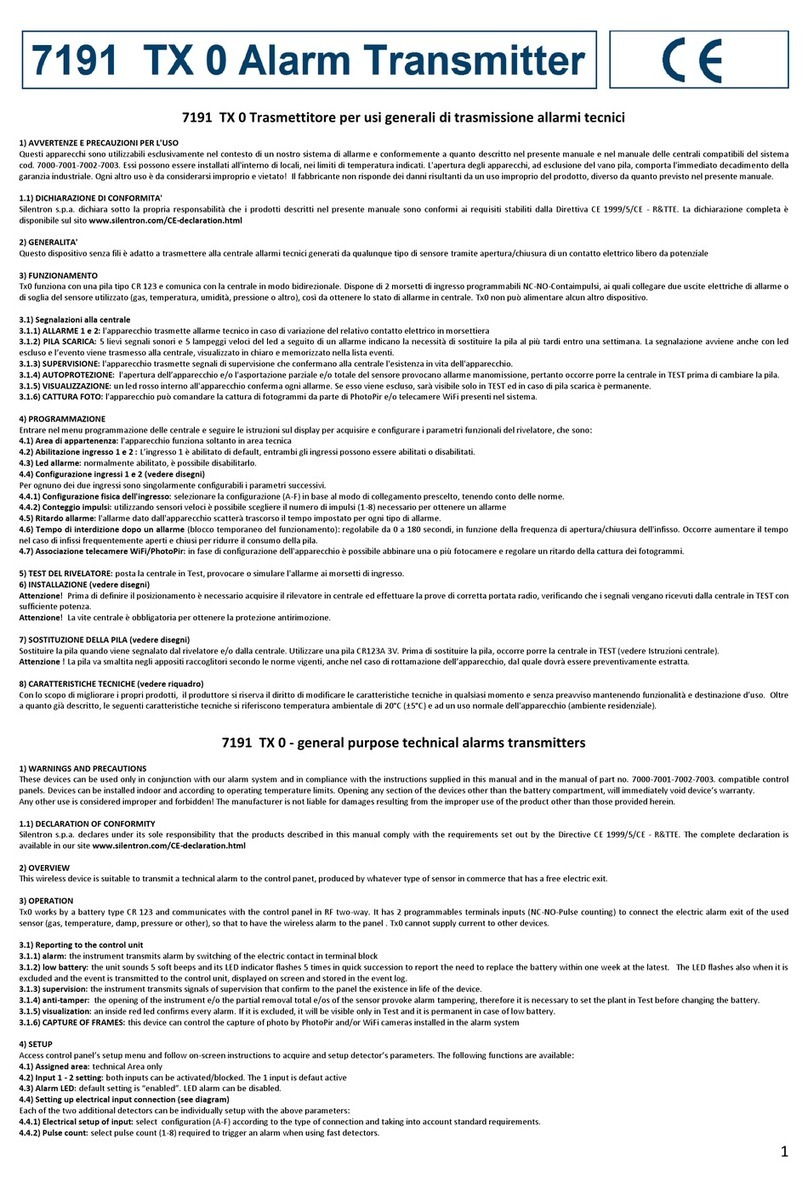 SILENTRON 7191 User manual