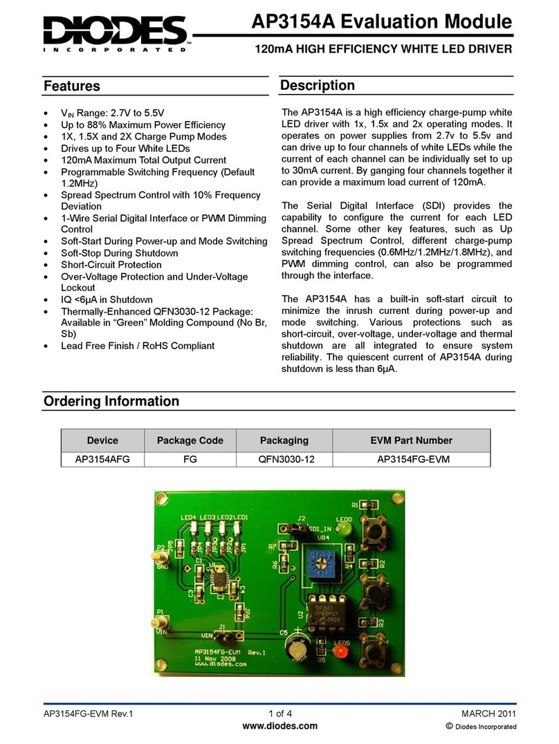 Diodes AP3154FG-EVM quick start guide