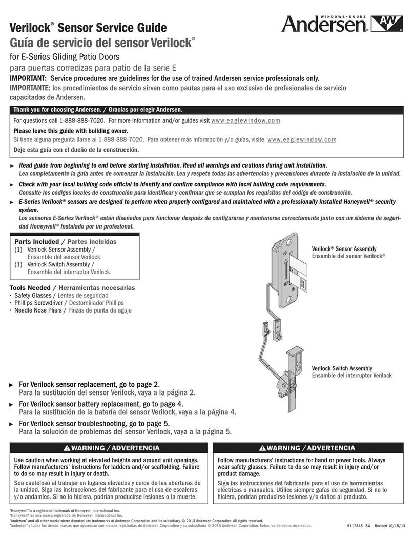 Andersen VeriLock User manual