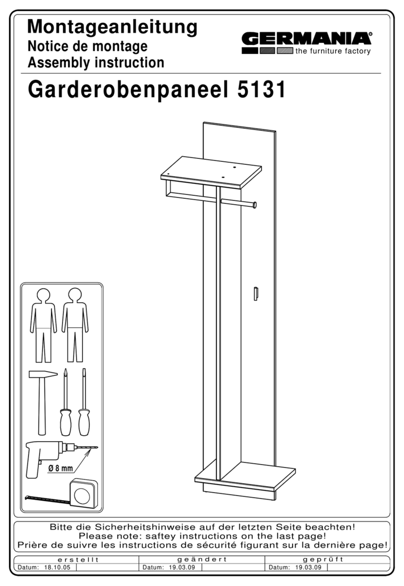 Germania Garderobenpaneel 5131 Assembly instruction