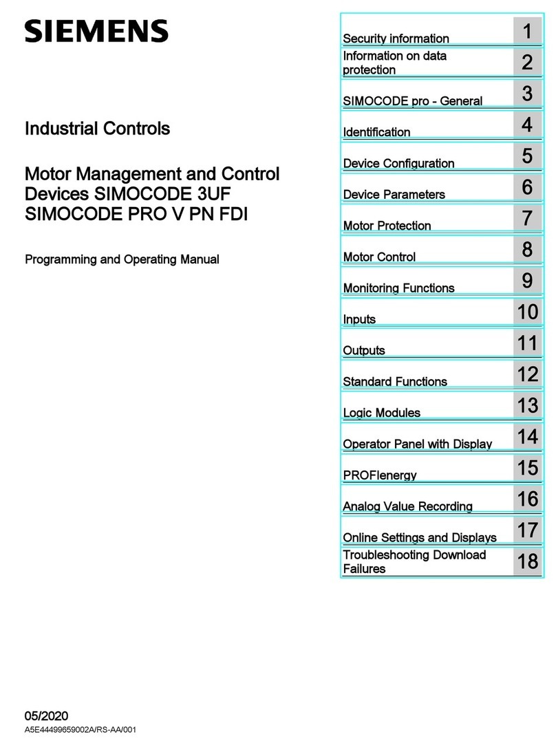 Siemens SIMOCODE 3UF User manual