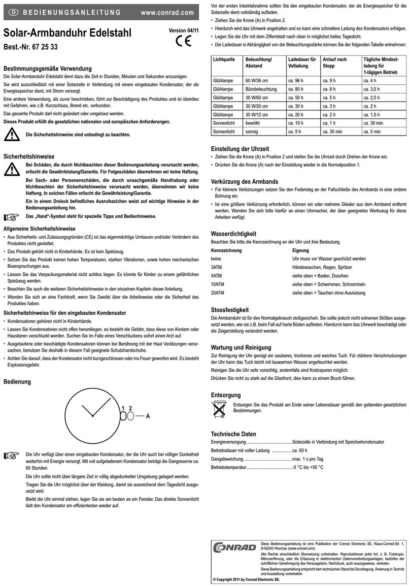 Conrad 67 25 33 User manual Conrad 67 25 33 User manual