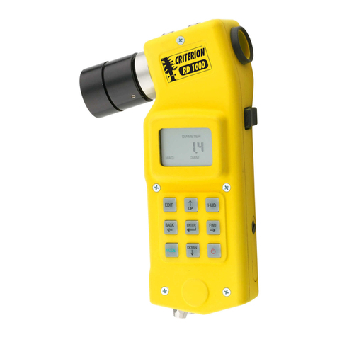 Laser Technology Criterion RD 1000 user manual