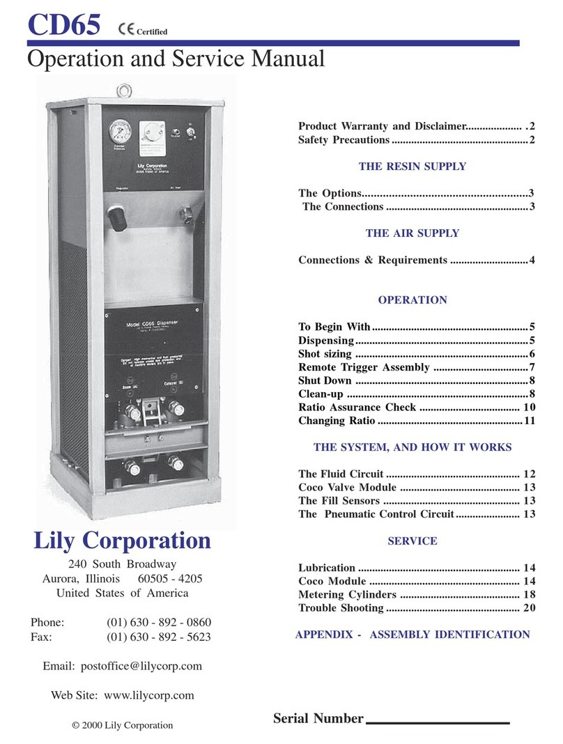 Lily Corporation CD65 Operation manual