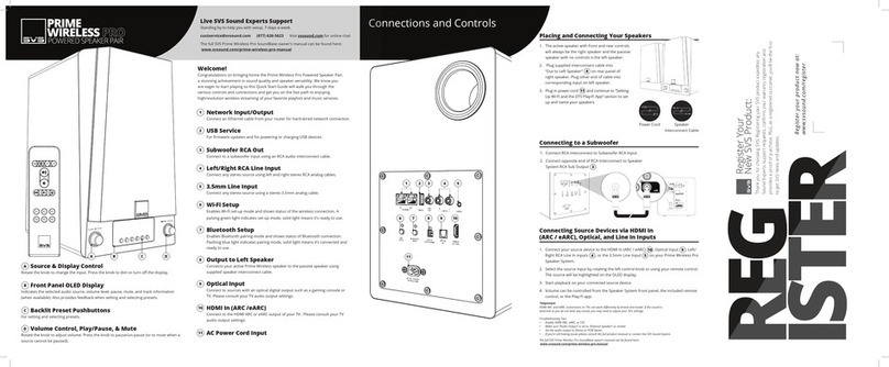 SVS Prime Wireless Pro quick start guide