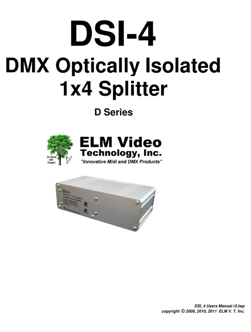 ELM Video D Series manual