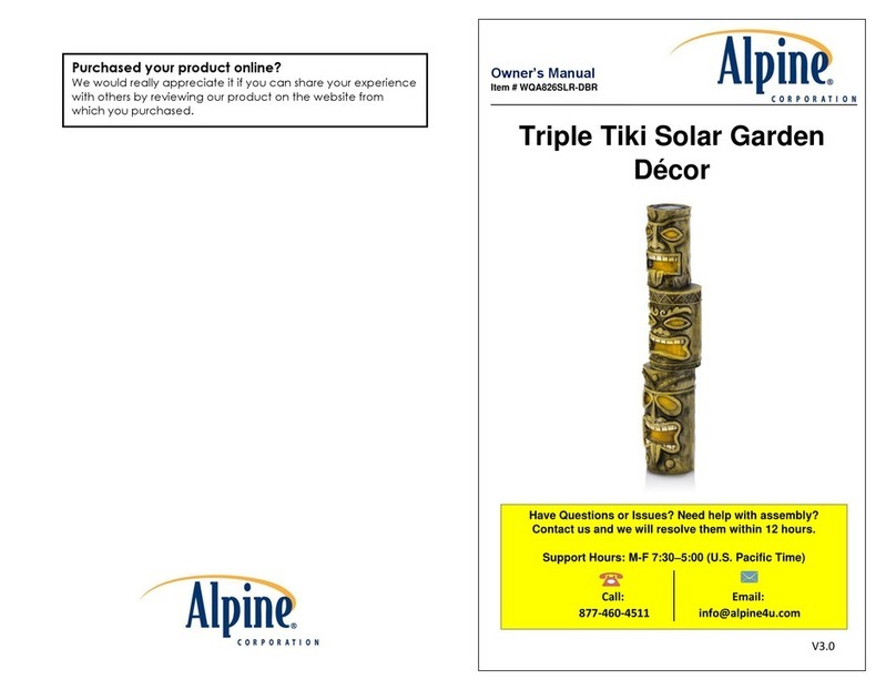 Alpine Triple Tiki owner's manual