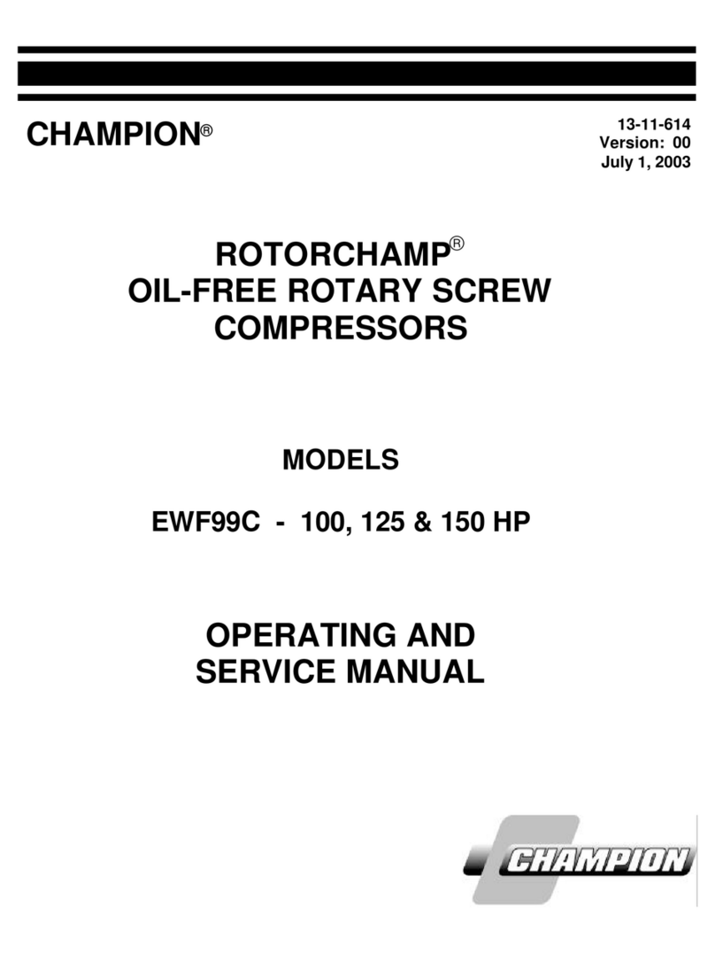 Champion ROTORCHAMP EWF99C-100 Service manual