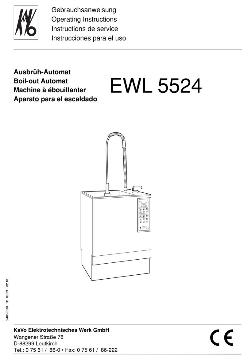KaVo EWL 5524 operating instructions