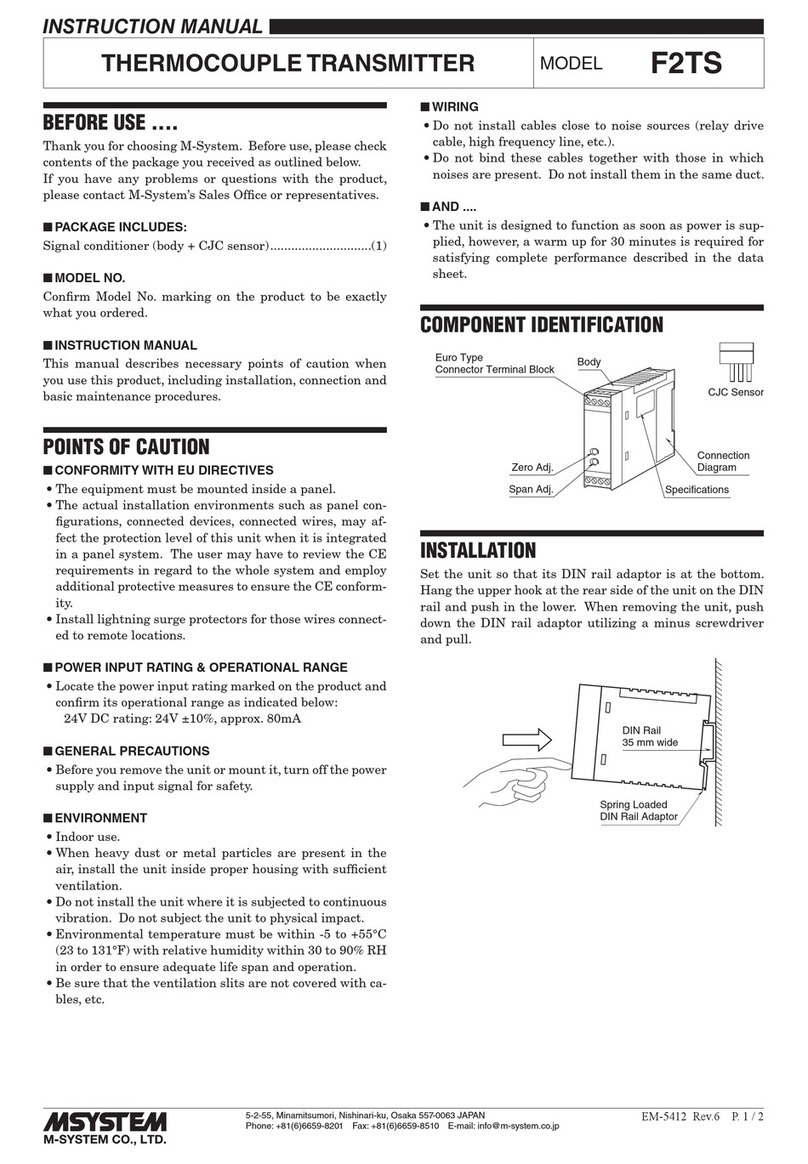 M-system F2TS User manual