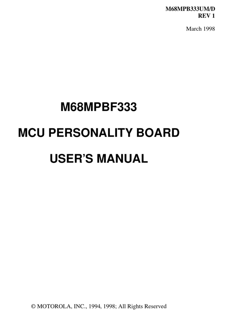 Motorola M68MPBF333 User manual