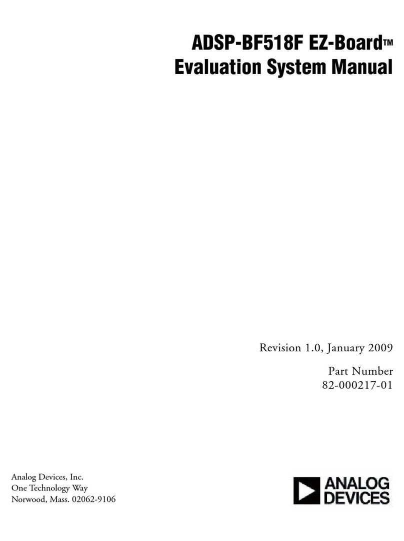 Analog Devices ADSP-BF518F EZ-Board User manual