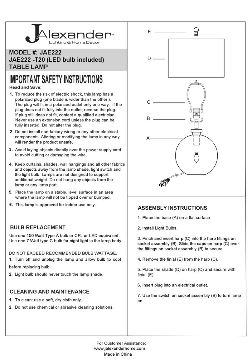 JALEXANDER JAE222 User manual