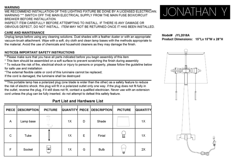JONATHAN Y JYL2018A User manual