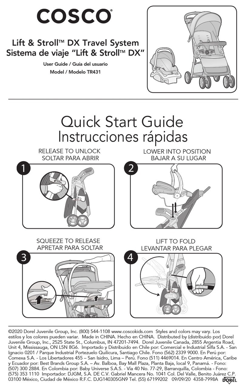 Cosco Lift & Stroll DX TR431 User manual