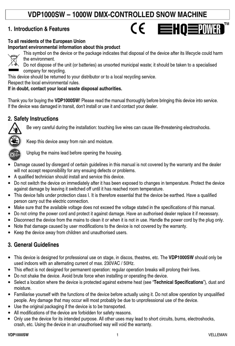 HQ Power VDP1000SW manual