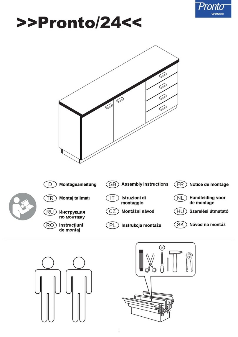 Pronto wonen 0650/24 Assembly instructions