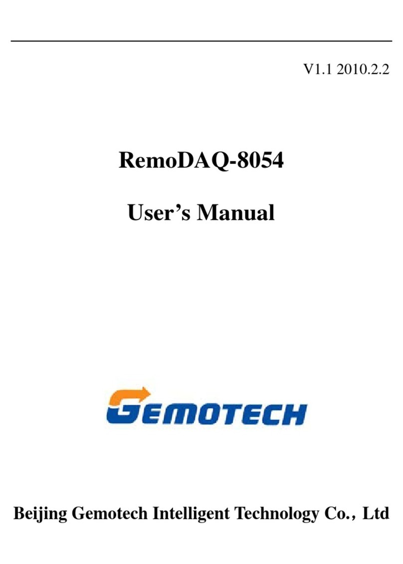 Gemotech RemoDAQ-8000 Series user manual