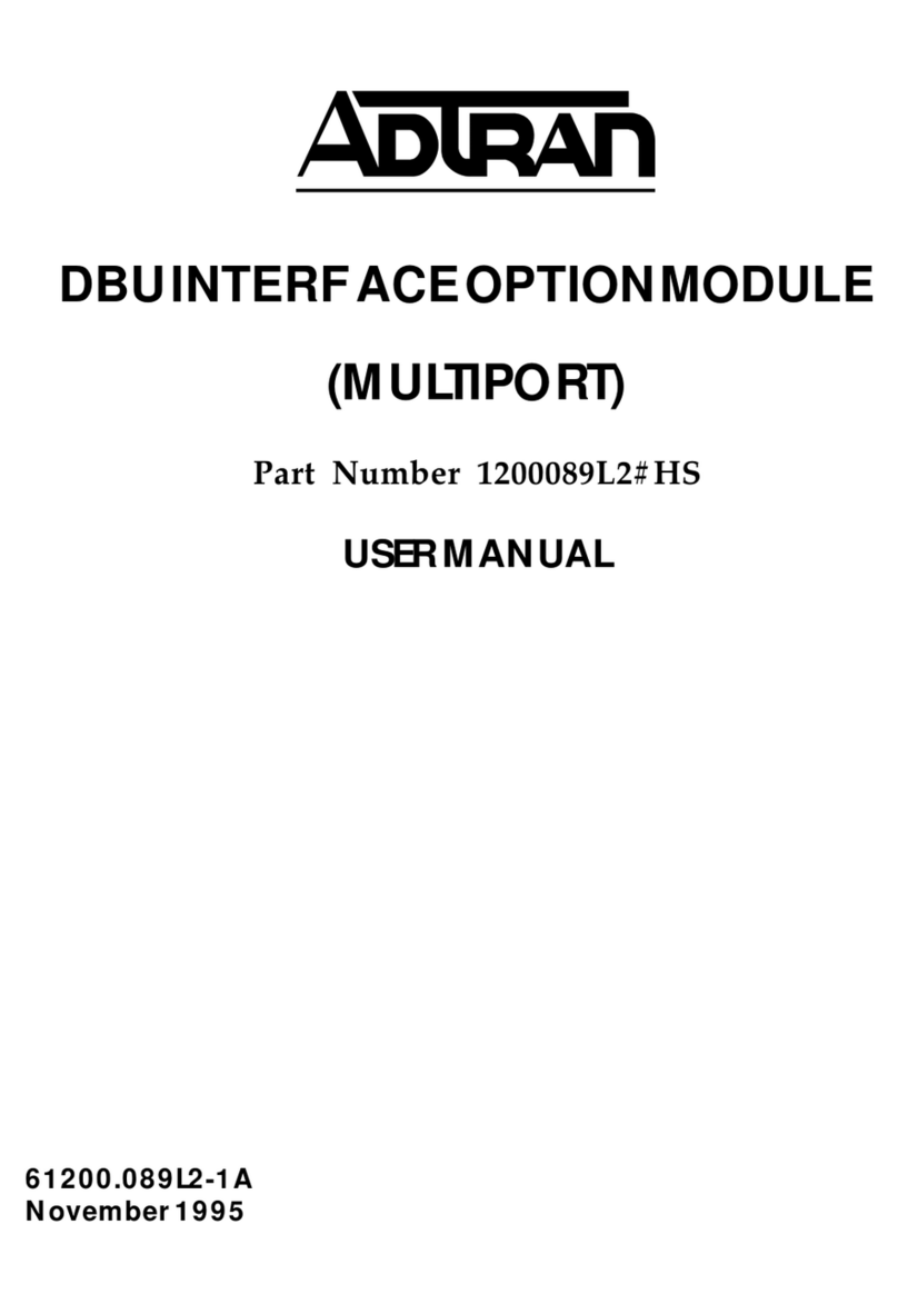 ADTRAN 1200089L2 HS User manual
