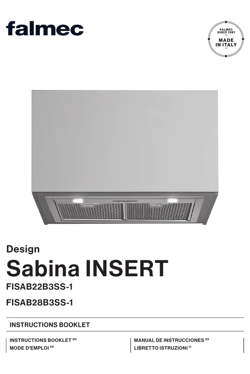 FALMEC Sabina INSERT FISAB22B3SS-1 Instruction booklet FALMEC Sabina INSERT FISAB22B3SS-1 Instruction booklet