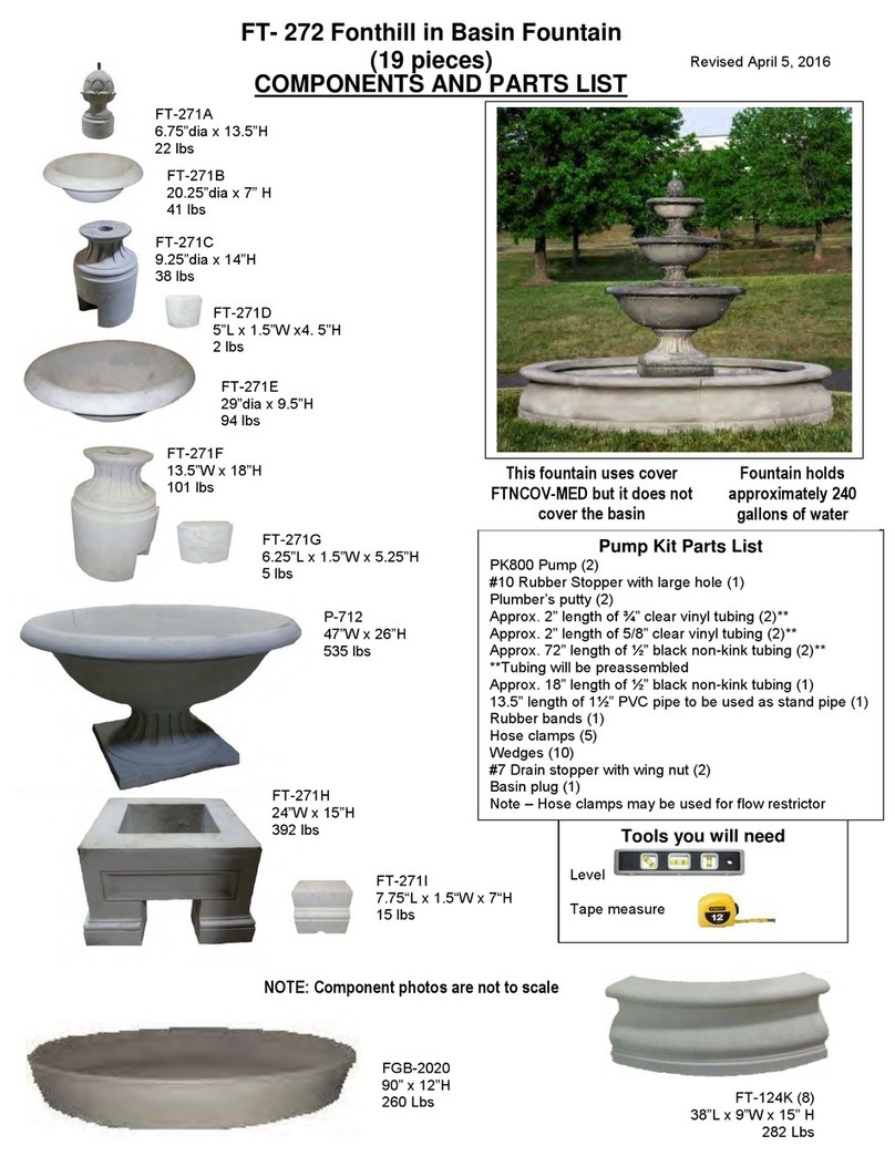 YARDART Fonthill FT-272 User manual