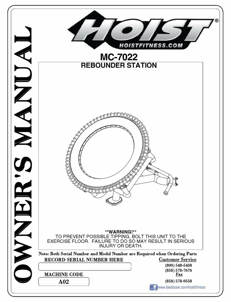 Hoist Fitness MC-7022 owner's manual