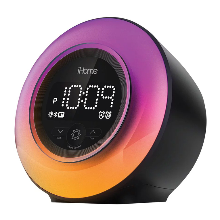 iHome POWERCLOCK GLOW iBT295 quick start guide