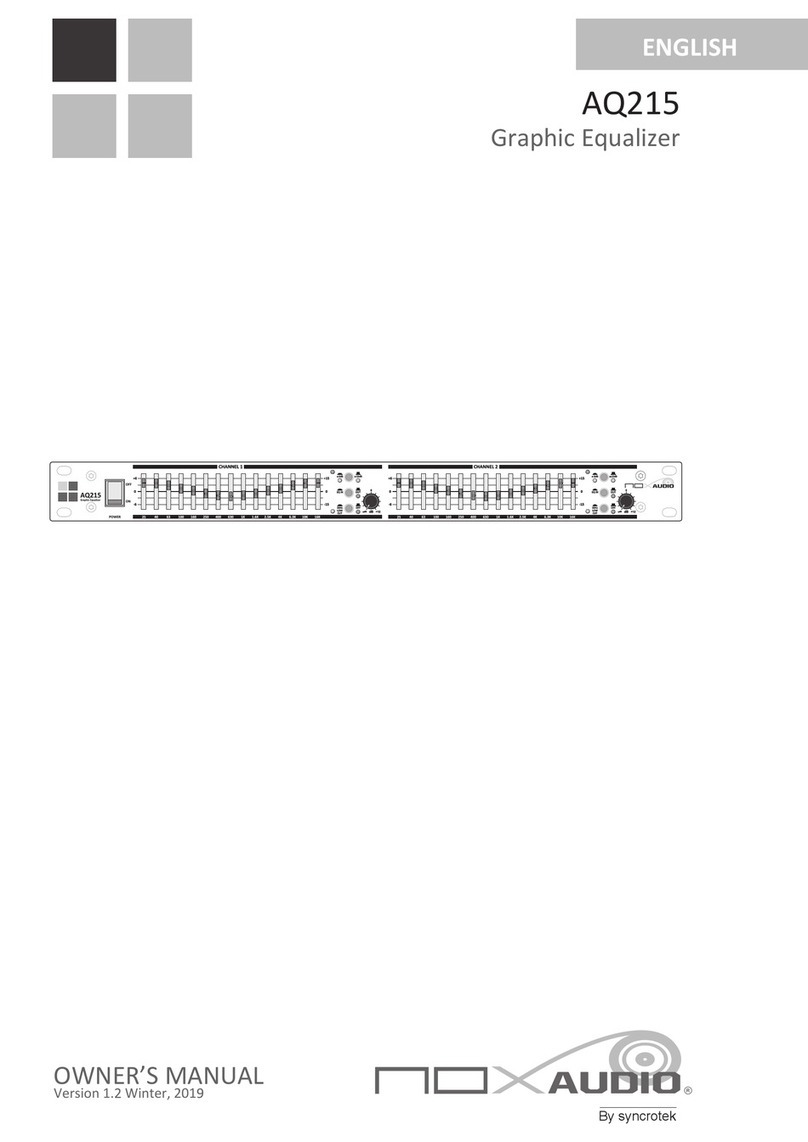 syncrotek NOXAUDIO AQ215 owner's manual