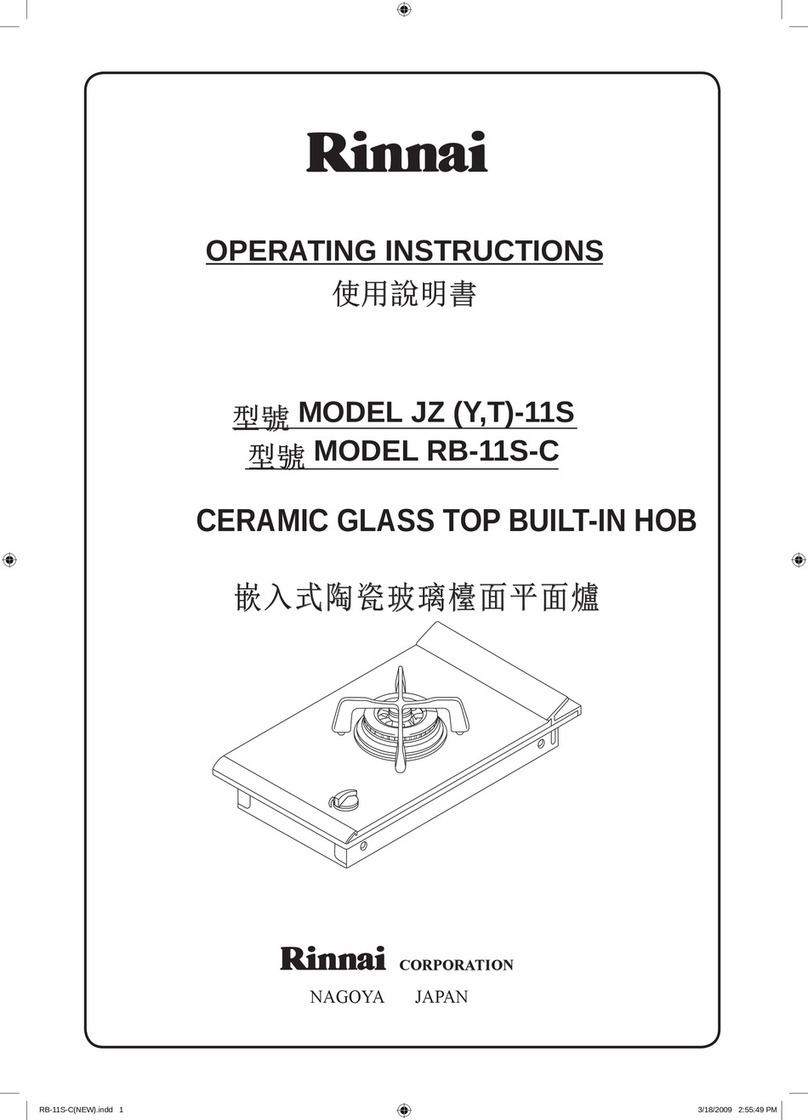 Rinnai JZY-11S operating instructions