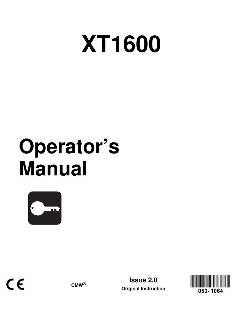 Ditch Witch XT1600 Operator's manual