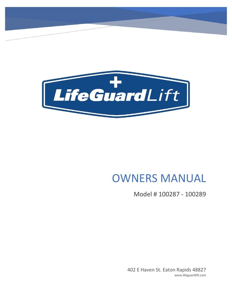 LifeGuard Lift 100287 owner's manual