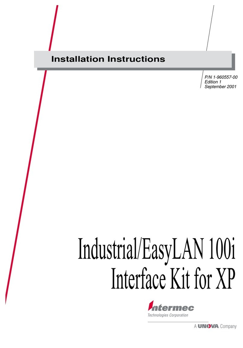 Unova Intermec EasyLAN 100i installation instructions