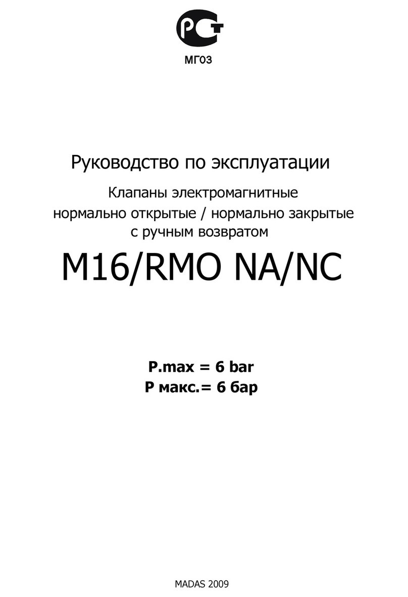Madas M16/RMO NA/NC User manual
